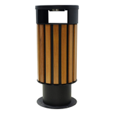 Olmecs Wooden Outdoor Ashtray Bin 40L